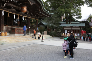 筑波神社でお参り。無事に歩けますように。